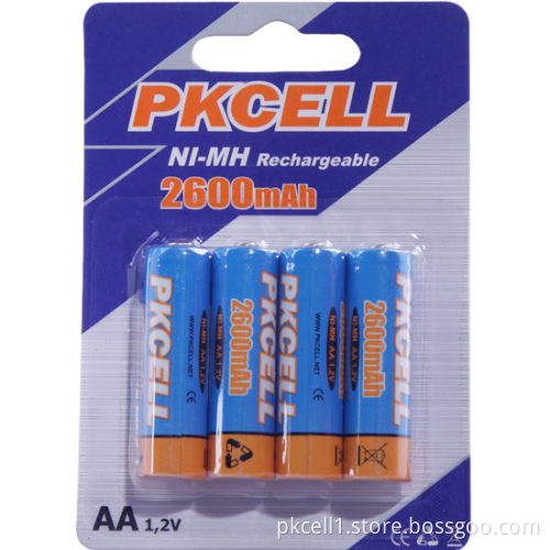 Ni-MH AA Rechargeable Battery (2600mAh AA 1.2V)